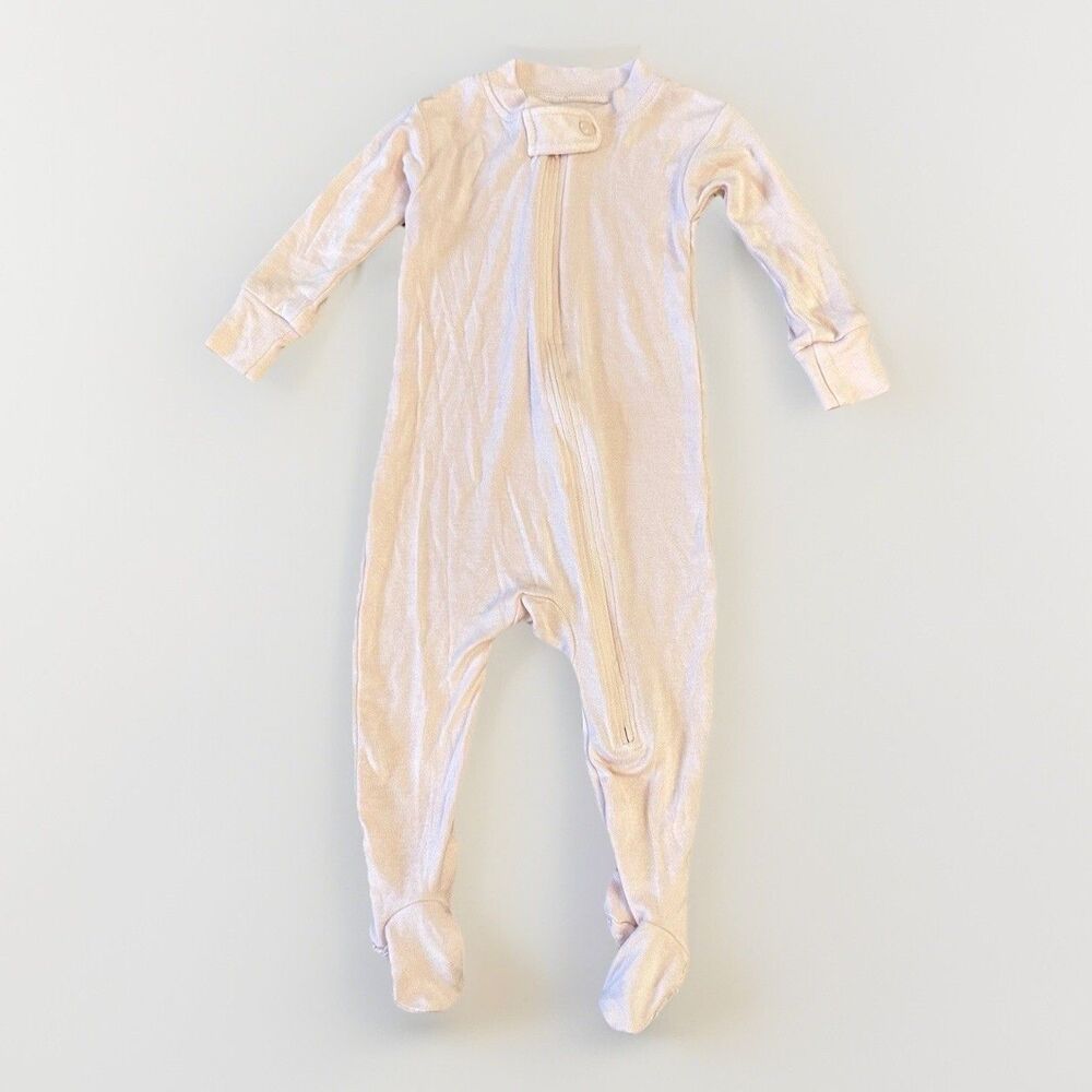 Vaenait Baby Modal Zip Footie Pajama Footed Sleep and Play 0-3 Months Pink